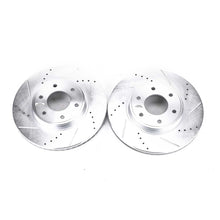 Load image into Gallery viewer, Power Stop 06-09 Chevrolet Trailblazer Front Evolution Drilled &amp; Slotted Rotors - Pair Brake Rotors - Slot &amp; Drilled PowerStop
