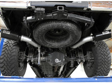 Load image into Gallery viewer, aFe Large Bore-HD 4in 409 Stainless Steel DPF-Back Exhaust w/Black Tip 15-16 Ford Diesel V8 Trucks DPF Back aFe
