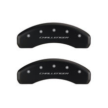Load image into Gallery viewer, MGP 4 Caliper Covers Engraved Front &amp; Rear Block/Challenger Red finish silver ch Caliper Covers MGP
