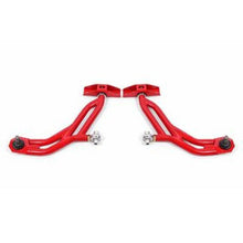 Load image into Gallery viewer, BMR 10-14 Ford Mustang Adj. Lower A-Arms w/ Delrin/Rod End / 19mm Tall Ball Joint - Red Control Arms BMR Suspension
