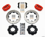 Wilwood Dynapro Rear Kit 12.19in Drill-Red Backdraft Cobra (BMW E36 Based) Big Brake Kits Wilwood