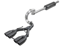 Load image into Gallery viewer, aFe Rebel Series 2.5in. 304 SS C/B Exhaust System 2018 Jeep Wrangler (JL) V6-3.6L - Black Tip Catback aFe
