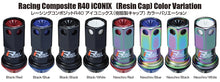 Load image into Gallery viewer, Project Kics 16+4 Locks Neocro R40 Iconix W/ Plastic Cap (Black) - 12X1.25 Lug Nuts Project Kics
