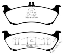 Load image into Gallery viewer, EBC 99-02 Mercedes-Benz M-Class (ML) ML320 3.2 Greenstuff Rear Brake Pads Brake Pads - Performance EBC   
