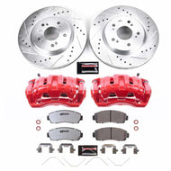 PowerStop Brake Kits - Performance D&S Power Stop 2011 Honda Accord Crosstour Front Z26 Street Kit w/Calipers