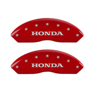 MGP 4 Caliper Covers Engraved Front & Rear Honda Red finish silver ch Caliper Covers MGP