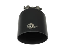 Load image into Gallery viewer, aFe Takeda 304 SS Clamp-On Exhaust Tip 2.5in. Inlet / 4.5in. Outlet / 7in. L - Black Tips aFe
