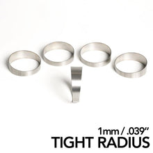 Load image into Gallery viewer, Ticon Industries 1.5in 45 Degree 2.55in CLR Tight Radius 1mm Wall Titanium Pie Cuts - 5pk Titanium Tubing Ticon
