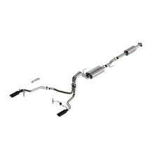 Load image into Gallery viewer, Borla F-150 2021 2.7L/3.5L 4dr CC SB EC STB Lar/KingR/Plnm/LTD 3/2.25 SRE CB Touring BLK CHR Tips Catback Borla
