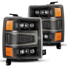 Load image into Gallery viewer, AlphaRex 04-15 Chevy 1500 NOVA-Series LED Proj Headlights Alpha BL w/Activ Light/Seq Signal &amp; SB DRL Headlights AlphaRex
