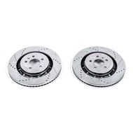 Power Stop 13-19 Ford Explorer Front Evolution Drilled & Slotted Rotors - Pair Brake Rotors - Slot & Drilled PowerStop