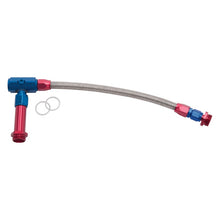 Load image into Gallery viewer, Russell Performance -6 AN to 3/8in Female NPT ProFlex Holley 4150 Dual Inlet Carb Kit (Red/Blue) Carburetor Fuel Inlet Kits Russell
