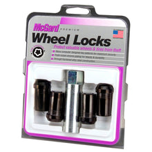 Load image into Gallery viewer, McGard Wheel Lock Nut Set - 4pk. (Tuner / Cone Seat) 1/2-20 / 13/16 Hex / 1.60in. Length - Black Lug Nuts McGard
