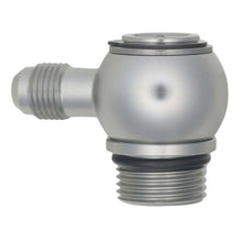 Load image into Gallery viewer, DeatschWerks 10AN ORB Male to 6AN Male Flare Low Profile 90-Degree Swivel - Anodized DW Titanium Fittings DeatschWerks
