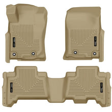 Load image into Gallery viewer, Husky Liners 2013 Toyota 4Runner WeatherBeater Tan Front &amp; 2nd Seat Floor Liners Floor Mats - Rubber Husky Liners
