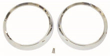 Load image into Gallery viewer, Omix Headlight Bezel Set Chrome 72-86 Jeep CJ Models Light Covers and Guards OMIX
