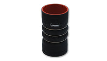 Load image into Gallery viewer, Vibrant 4 Ply Aramid Hump Hose w/3 SS Rings 3.5in ID x 8in Length - Black Silicone Couplers &amp; Hoses Vibrant
