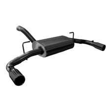 Load image into Gallery viewer, Corsa 2018-2024 Jeep Wrangler JL 2.5in Dual Rear Exit Black Tips Sport Axle-Back Exhaust Axle Back CORSA Performance
