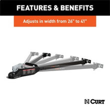 Load image into Gallery viewer, RockJock Curt Tow Bar with Adjustable Width Arms Car Mount 2in Ball 5000lbs Tow Bars RockJock
