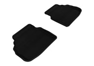 3D MAXpider 2009-2012 BMW 7 Series F01 Kagu 2nd Row Floormats - Black Floor Mats - Rubber 3D MAXpider   