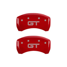 Load image into Gallery viewer, MGP 4 Caliper Covers Engraved Front Mustang Engraved Rear GT Yellow finish black ch Caliper Covers MGP
