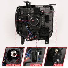 Load image into Gallery viewer, ANZO 2014-2015 Gmc Sierra 1500HD Projector Plank Style Headlight Black W/ Drl Headlights ANZO
