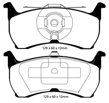 Load image into Gallery viewer, EBC 93-00 Aston Martin Virage 5.3 (PBR Caliper) Yellowstuff Rear Brake Pads Brake Pads - Performance EBC   
