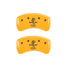Load image into Gallery viewer, MGP Rear set 2 Caliper Covers Engraved Rear Tiffany Snake Yellow finish black ch Caliper Covers MGP
