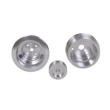 Load image into Gallery viewer, BBK 85-97 GM Truck 305 350 Underdrive Pulley Kit - Lightweight CNC Billet Aluminum (3pc) Pulleys - Crank, Underdrive BBK
