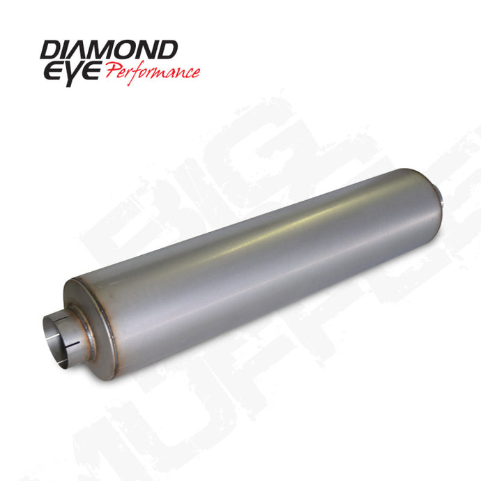 Diamond Eye MFLR BIG DOG QUIET TONE 5inID SGL IN/SGL OUT 10inDIA X 45in BODY 51in LENGTH BAFFLED AL Muffler Diamond Eye Performance