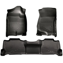 Load image into Gallery viewer, Husky Liners 07-13 GM Escalade/Suburban/Yukon WeatherBeater Black Front &amp; 2nd Seat Floor Liners Floor Mats - Rubber Husky Liners
