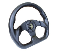 Load image into Gallery viewer, NRG Carbon Fiber Steering Wheel (320mm) Flat Bottom Matte Black Carbon Steering Wheels NRG
