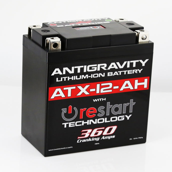 Antigravity YTX12B-BS Lithium Battery w/Re-Start Batteries Antigravity Batteries
