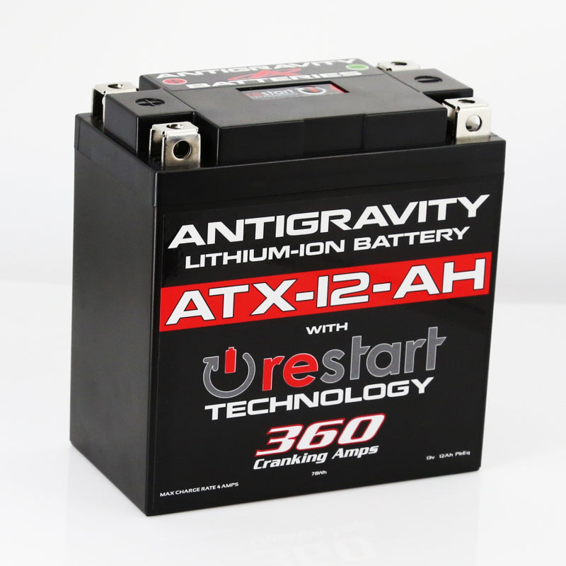 Antigravity YTX12B-BS Lithium Battery w/Re-Start Batteries Antigravity Batteries