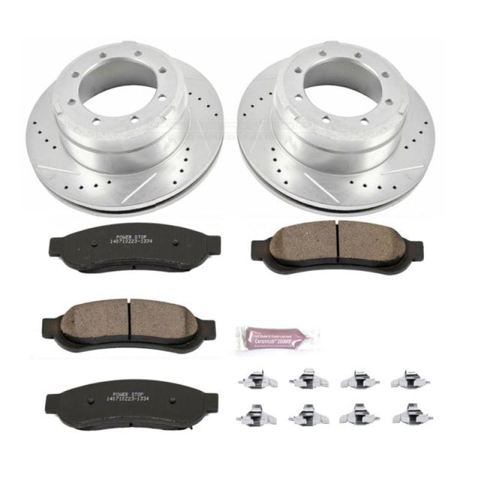 Power Stop 10-12 Ford F-350 Super Duty Rear Z23 Evolution Sport Brake Kit Brake Kits - Performance D&S PowerStop   