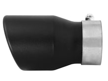 Load image into Gallery viewer, aFe MACH Force-XP 409 SS Single Wall Universal Clamp On Exhaust Tip - Black Tips aFe
