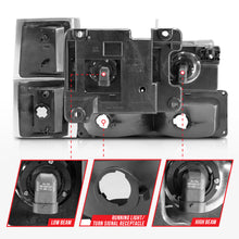 Load image into Gallery viewer, ANZO 88-98 Chevrolet C1500 Crystal Headlights Black Headlights ANZO
