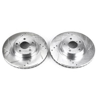 Power Stop 05-06 Saab 9-2X Front Evolution Drilled & Slotted Rotors - Pair Brake Rotors - Slot & Drilled PowerStop   