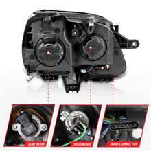 Load image into Gallery viewer, ANZO 2007-2008 Gmc Acadia Crystal Headlight Chrome Amber(OE) Headlights ANZO
