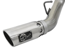 Load image into Gallery viewer, aFe Large Bore-HD 4in 409-SS DPF-Back Exhaust w/Dual Polished Tips 2017 GM Duramax V8-6.6L (td) L5P DPF Back aFe
