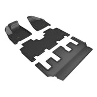 3D Maxpider 21-23 Chrysler Pacifica Pinnacle Kagu Floor Mat- Black R1 R2 R3 Floor Mats - Rubber 3D MAXpider   