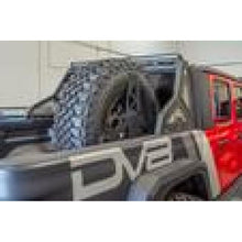 Load image into Gallery viewer, DV8 Offroad 2019+ Jeep Gladiator Universal Stand Up In-Bed Tire Carrier Chase Racks DV8 Offroad
