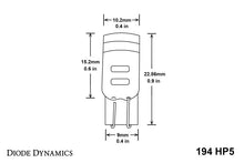 Load image into Gallery viewer, Diode Dynamics 194 LED Bulb HP5 LED Warm - White (Pair) Bulbs Diode Dynamics   

