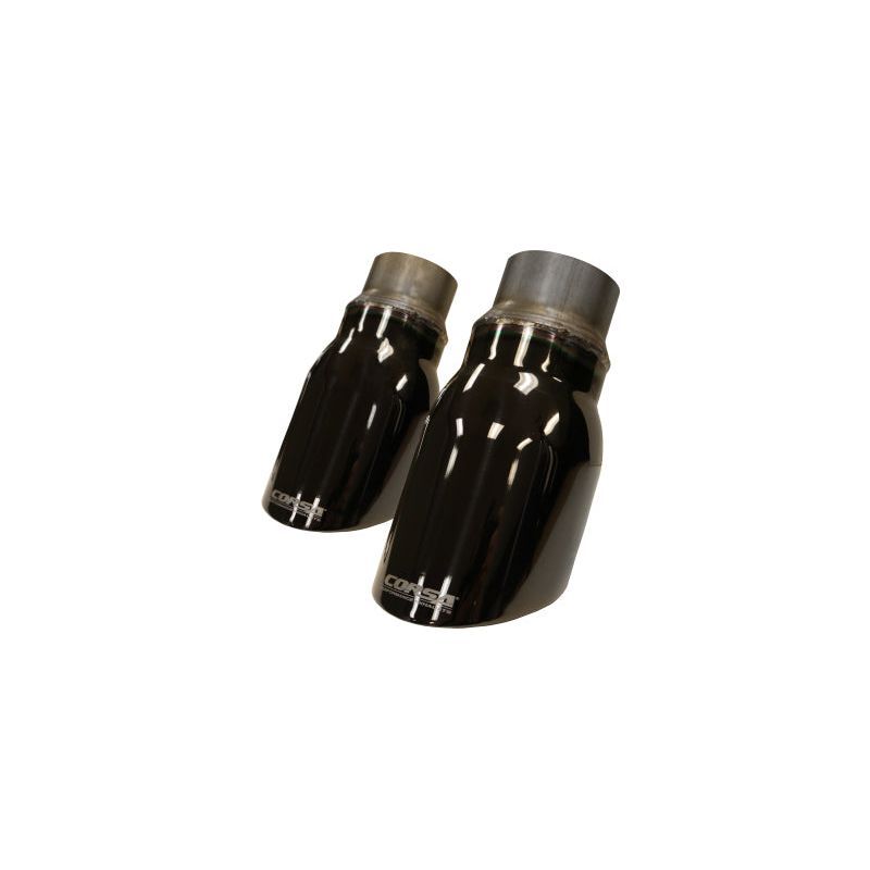 Corsa 2015-2016 Dodge Charger R/T Pursuit Valance 2.5in Inlet / 4in Outlet Black PVD Tip Kit Tips CORSA Performance