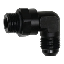 Load image into Gallery viewer, DeatschWerks 8AN ORB Male Swivel to 8AN Male Flare 90-Degree Fitting - Anodized Matte Black Fittings DeatschWerks
