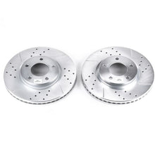 Load image into Gallery viewer, Power Stop 07-08 Ford Edge Front Evolution Drilled &amp; Slotted Rotors - Pair Brake Rotors - Slot &amp; Drilled PowerStop
