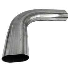 Load image into Gallery viewer, Granatelli 3in Oval Stainless Steel Horizontal 90 Deg Bend 4.5in Bend Radius Tubing Steel Tubing Granatelli Motor Sports
