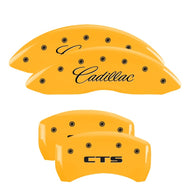 MGP 4 Caliper Covers Engraved Front & Rear MGP Yellow finish black ch Caliper Covers MGP