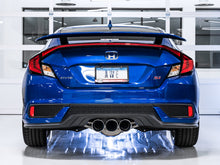 Load image into Gallery viewer, AWE Tuning 17-20 Honda Civic Si 1.5L Turbo Dual-to-Triple Tip Conversion Kit - Chrome Silver Tip Catback AWE Tuning   

