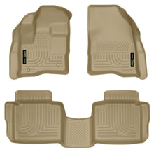 Load image into Gallery viewer, Husky Liners 10-13 Ford Taurus WeatherBeater Combo Tan Floor Liners Floor Mats - Rubber Husky Liners

